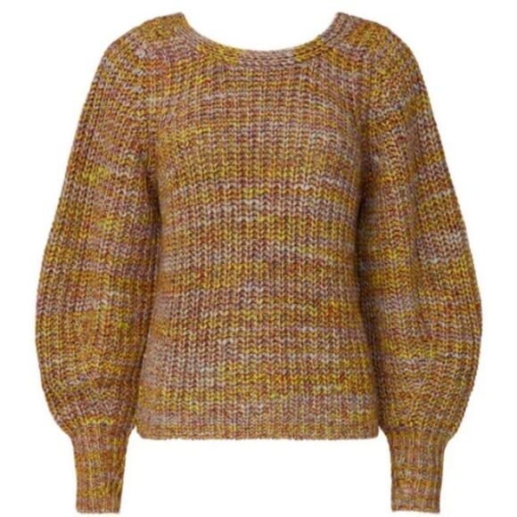 BA&SH HAILI MARLED CARDIGAN - YELLOW COMBO - Picture 9 of 16